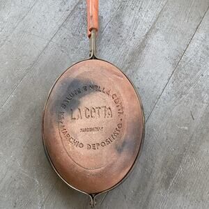 VTG 70s La Cotta Bisquera Earthenware Stovetop Roaster Cooker Griller Italy Made